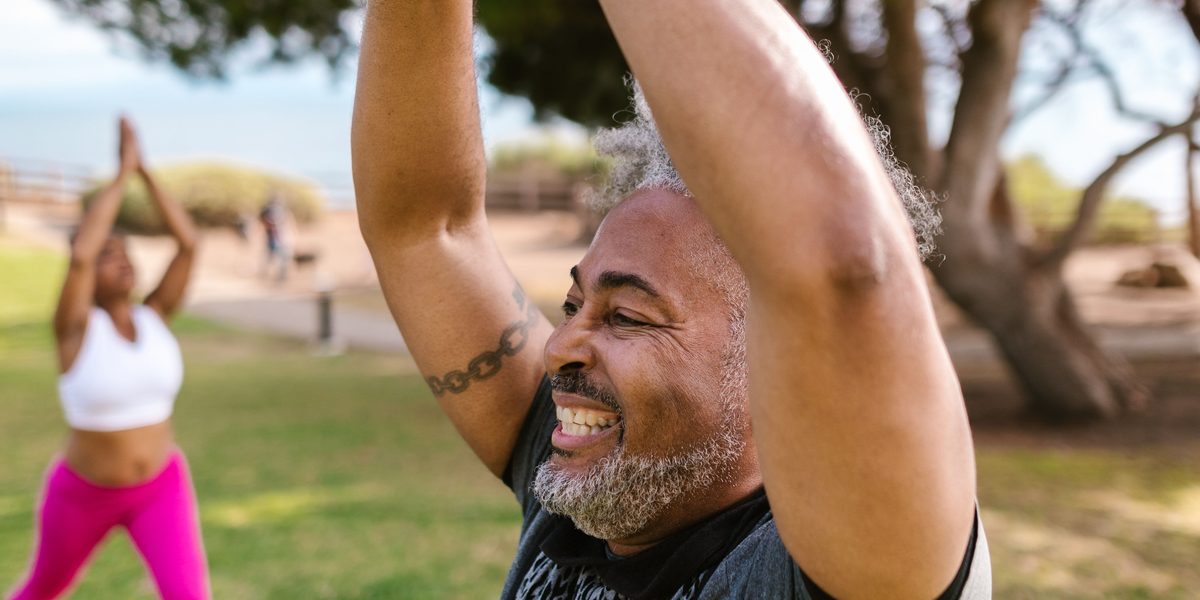 A patient back to an active life after care.